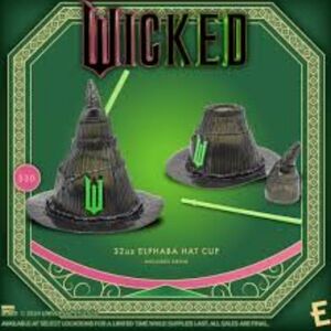 Wicked Movie Elphaba Hat Cup with Straw